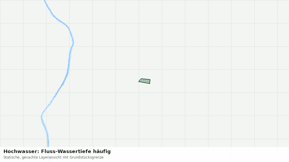 Statische Kartenansicht: Hochwasser: Fluss-Wassertiefe häufig
