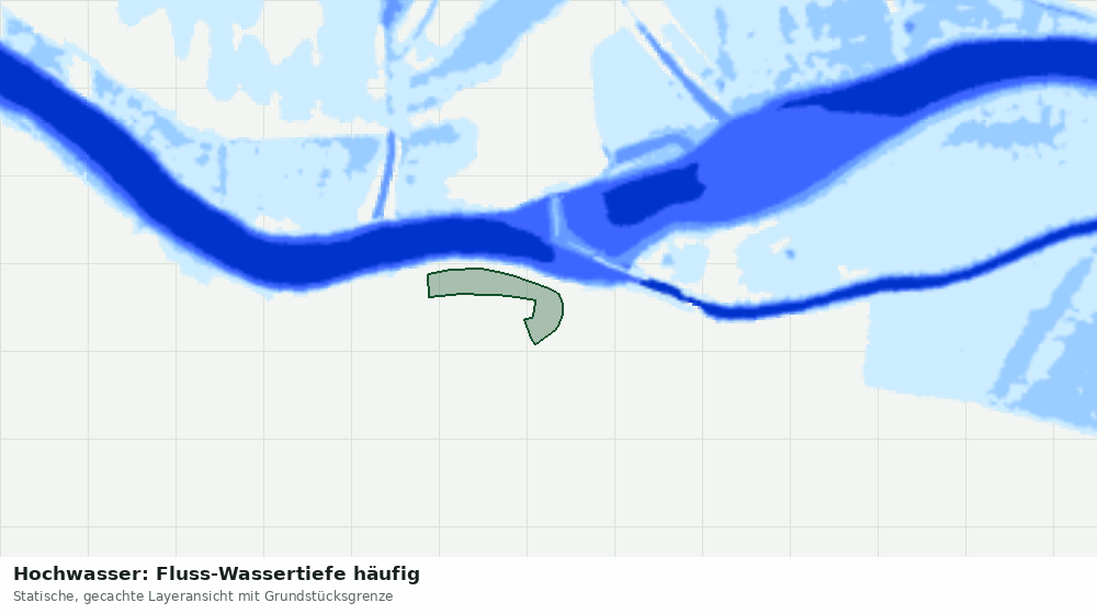 Statische Kartenansicht: Hochwasser: Fluss-Wassertiefe häufig