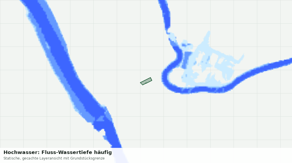 Statische Kartenansicht: Hochwasser: Fluss-Wassertiefe häufig