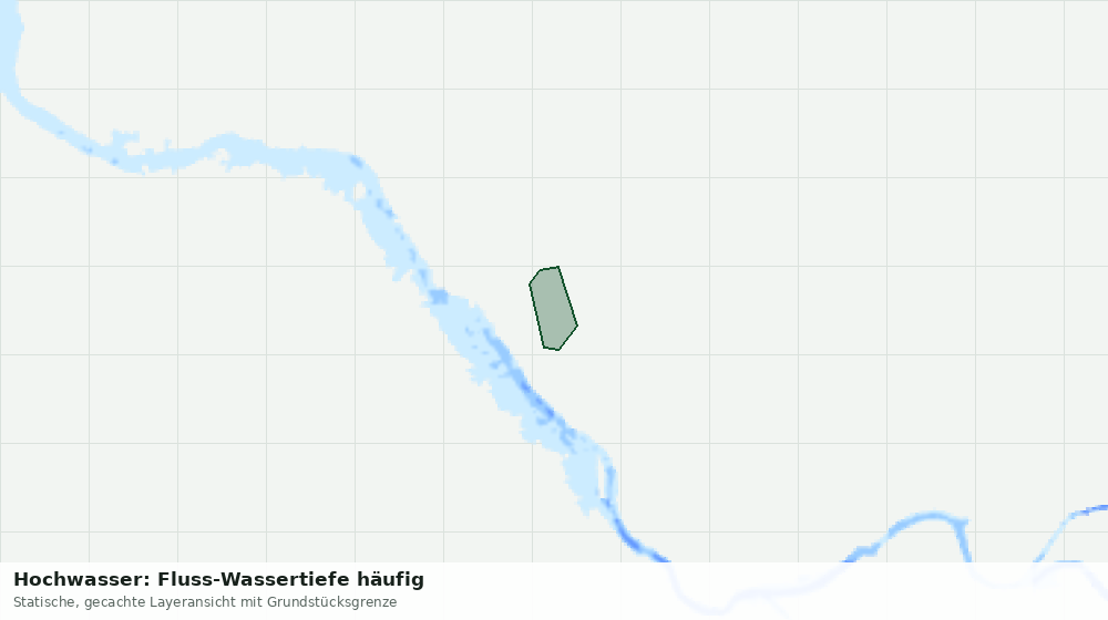 Statische Kartenansicht: Hochwasser: Fluss-Wassertiefe häufig