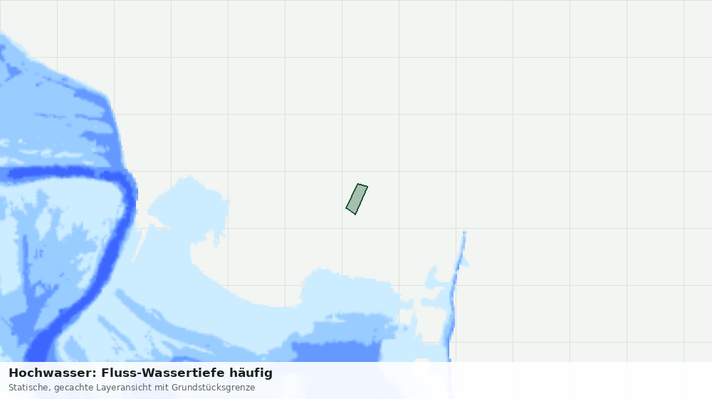 Statische Kartenansicht: Hochwasser: Fluss-Wassertiefe häufig