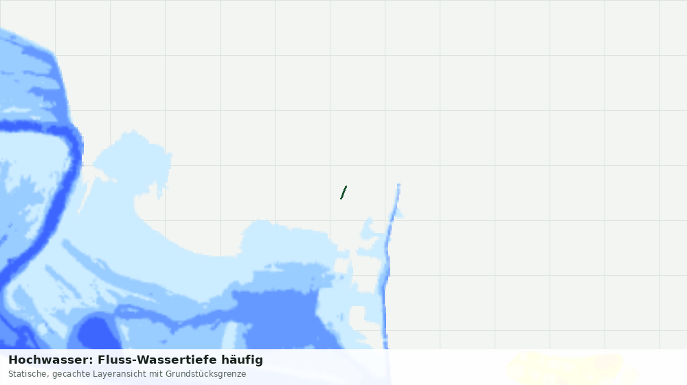 Statische Kartenansicht: Hochwasser: Fluss-Wassertiefe häufig