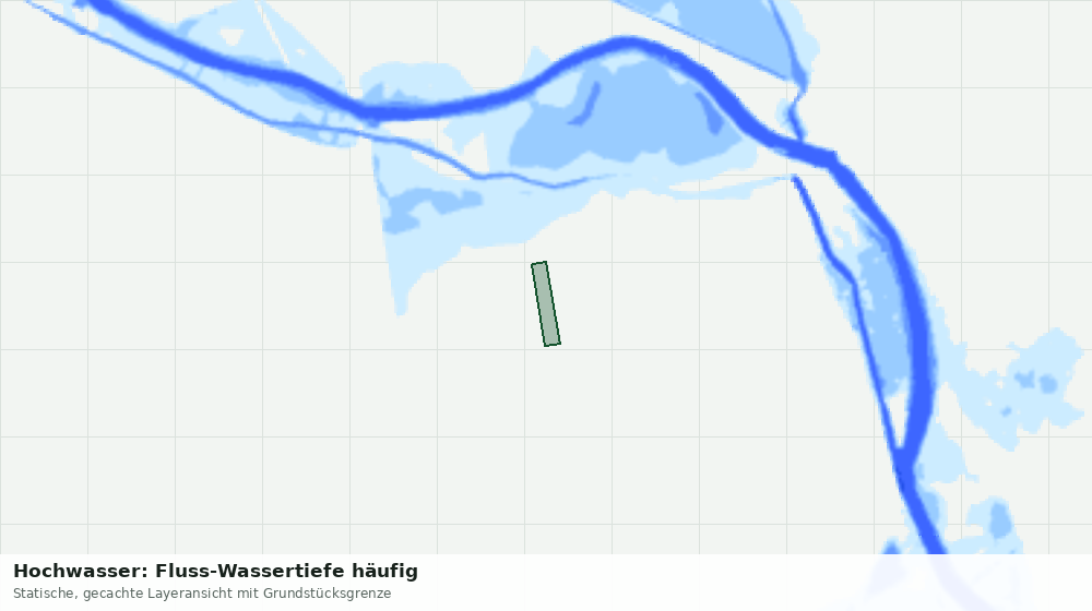 Statische Kartenansicht: Hochwasser: Fluss-Wassertiefe häufig
