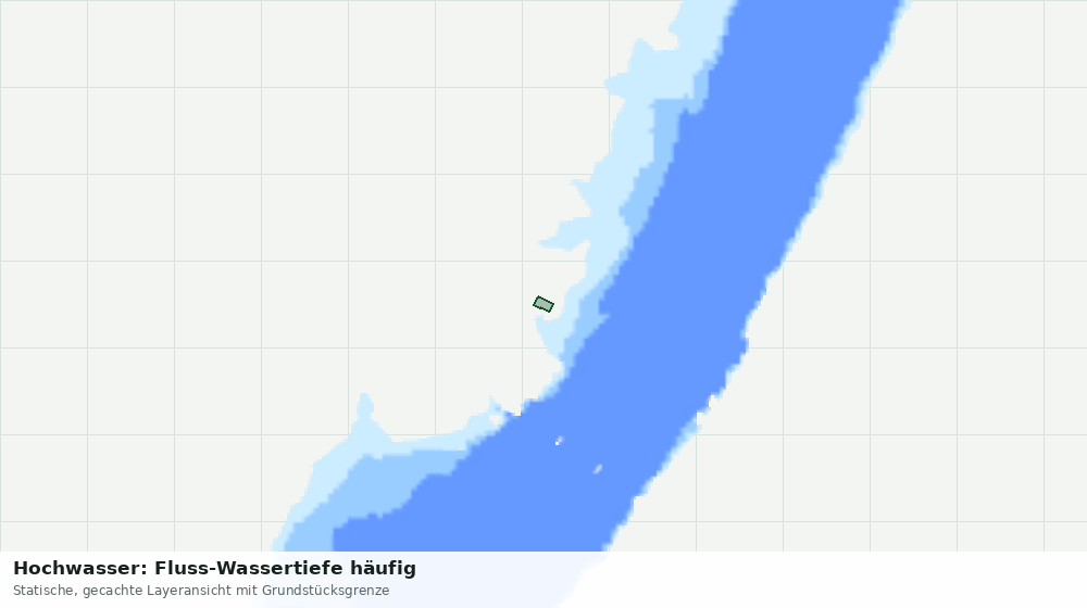 Statische Kartenansicht: Hochwasser: Fluss-Wassertiefe häufig