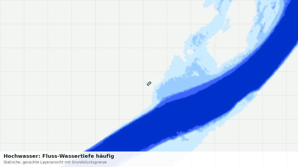Statische Kartenansicht: Hochwasser: Fluss-Wassertiefe häufig