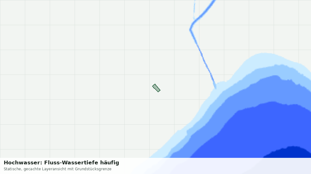 Statische Kartenansicht: Hochwasser: Fluss-Wassertiefe häufig