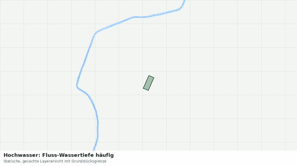 Statische Kartenansicht: Hochwasser: Fluss-Wassertiefe häufig