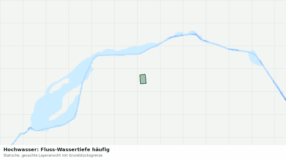 Statische Kartenansicht: Hochwasser: Fluss-Wassertiefe häufig