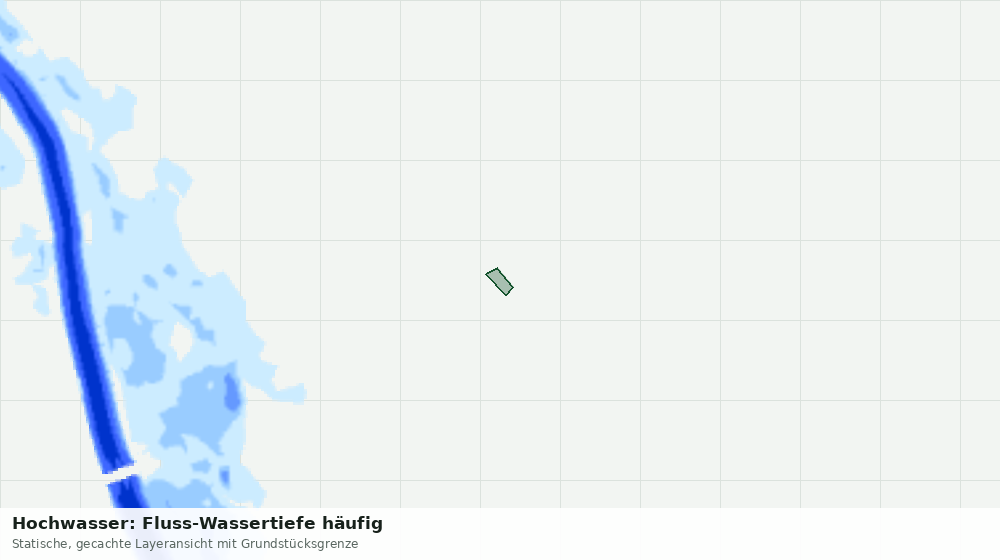 Statische Kartenansicht: Hochwasser: Fluss-Wassertiefe häufig