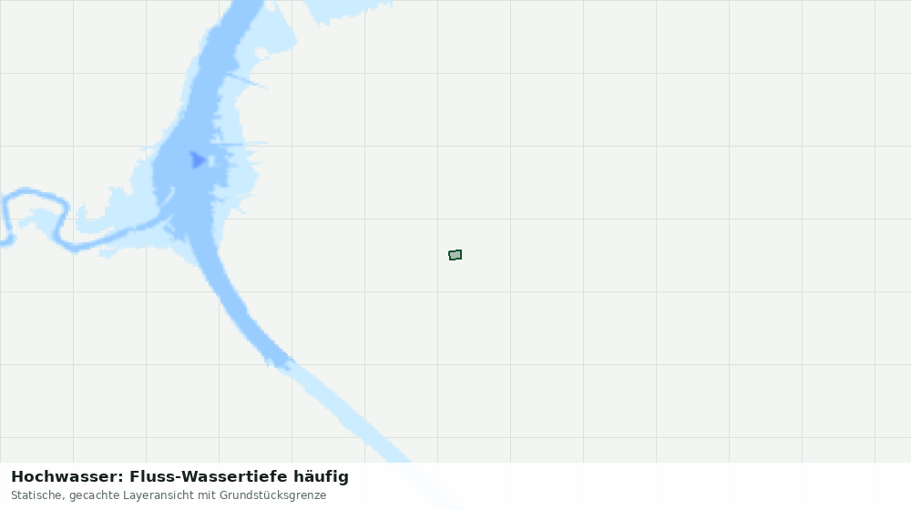Statische Kartenansicht: Hochwasser: Fluss-Wassertiefe häufig