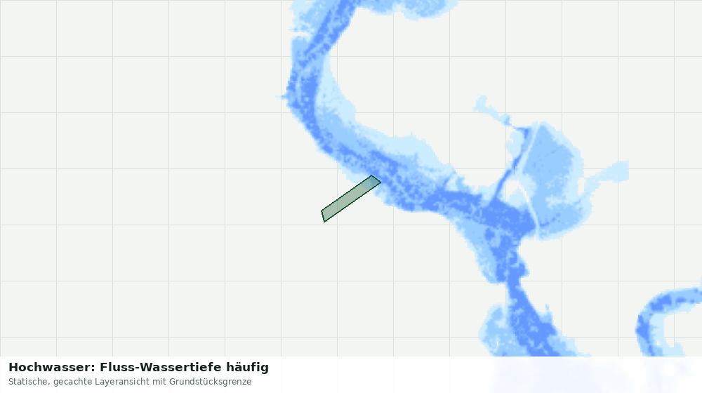 Statische Kartenansicht: Hochwasser: Fluss-Wassertiefe häufig