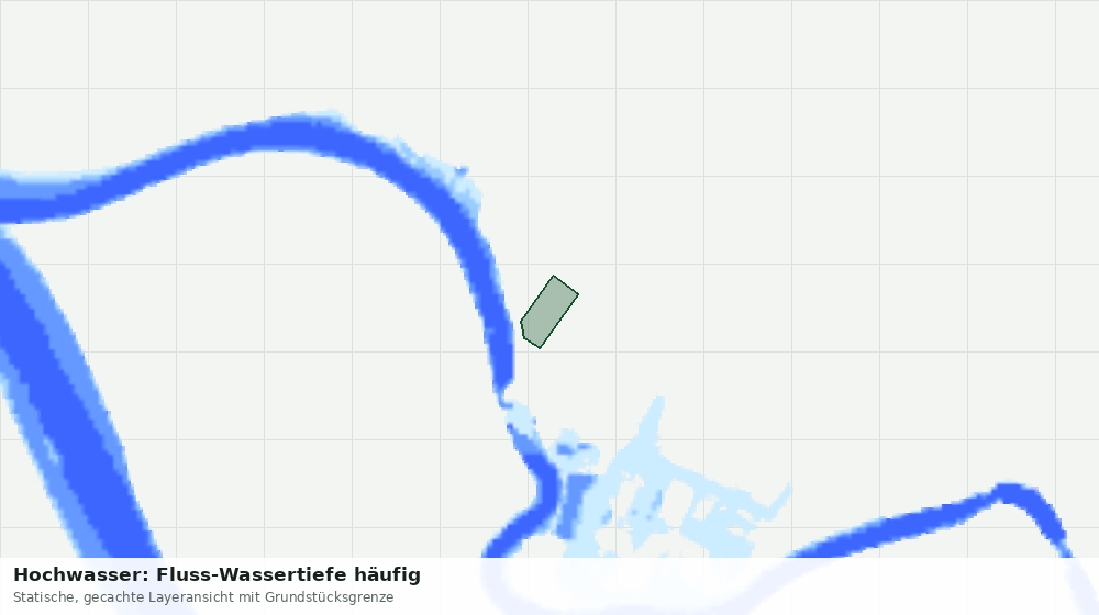 Statische Kartenansicht: Hochwasser: Fluss-Wassertiefe häufig