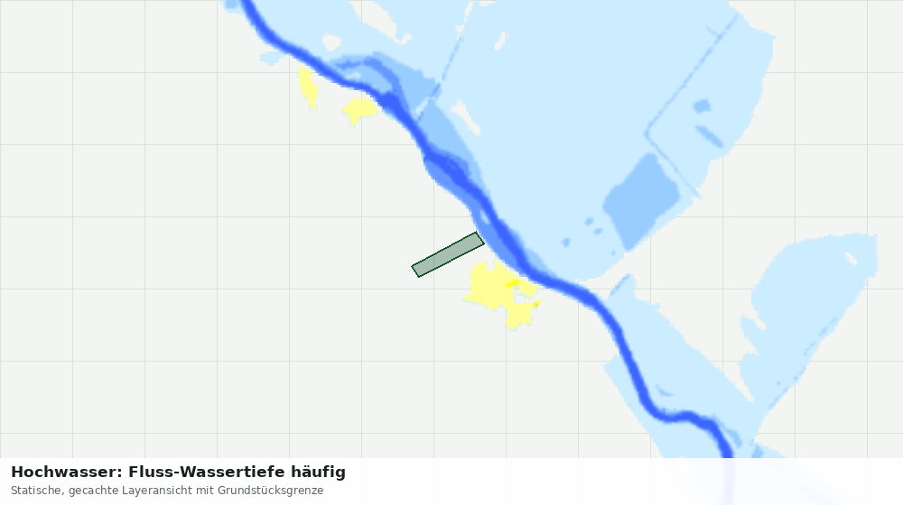 Statische Kartenansicht: Hochwasser: Fluss-Wassertiefe häufig