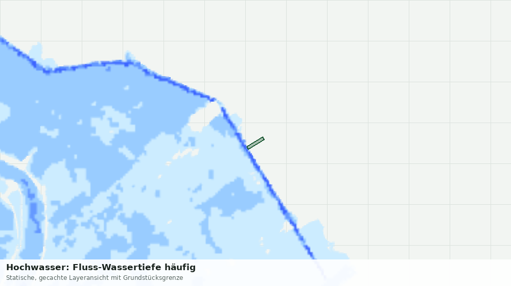 Statische Kartenansicht: Hochwasser: Fluss-Wassertiefe häufig