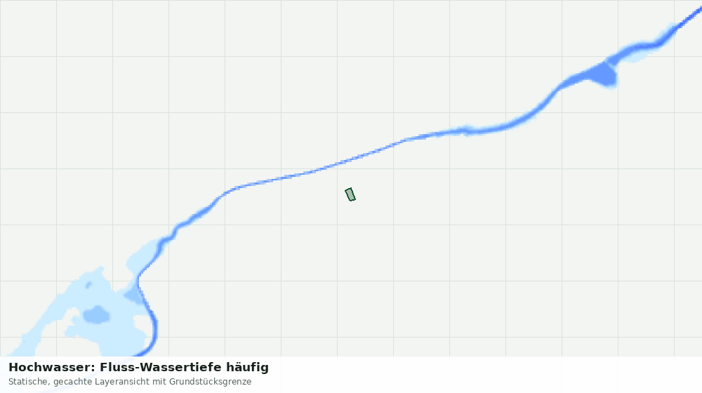 Statische Kartenansicht: Hochwasser: Fluss-Wassertiefe häufig