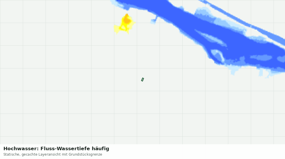 Statische Kartenansicht: Hochwasser: Fluss-Wassertiefe häufig