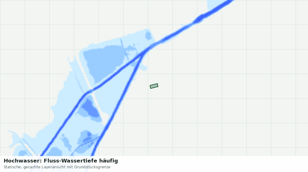 Statische Kartenansicht: Hochwasser: Fluss-Wassertiefe häufig