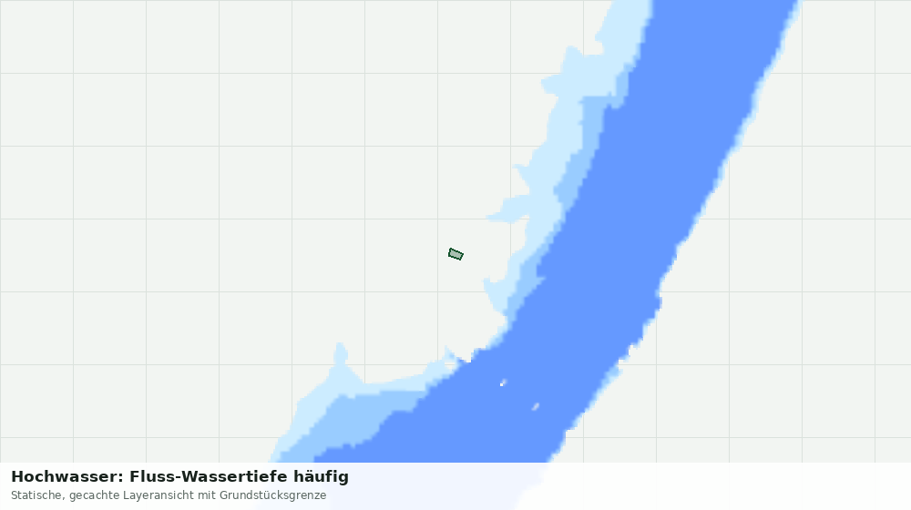 Statische Kartenansicht: Hochwasser: Fluss-Wassertiefe häufig