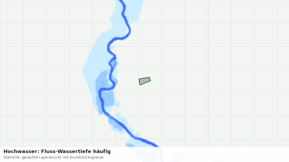 Statische Kartenansicht: Hochwasser: Fluss-Wassertiefe häufig