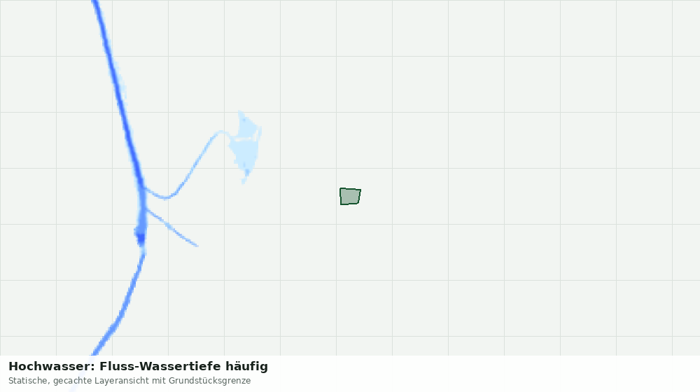 Statische Kartenansicht: Hochwasser: Fluss-Wassertiefe häufig