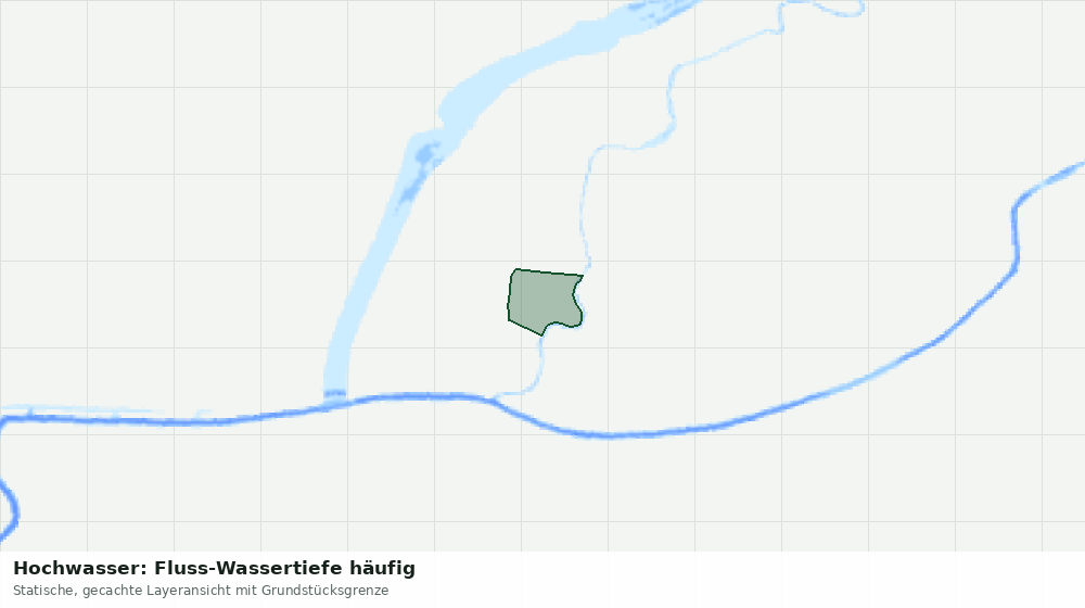 Statische Kartenansicht: Hochwasser: Fluss-Wassertiefe häufig
