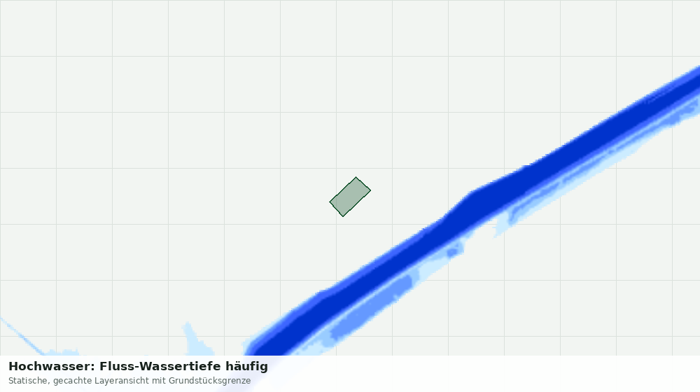 Statische Kartenansicht: Hochwasser: Fluss-Wassertiefe häufig