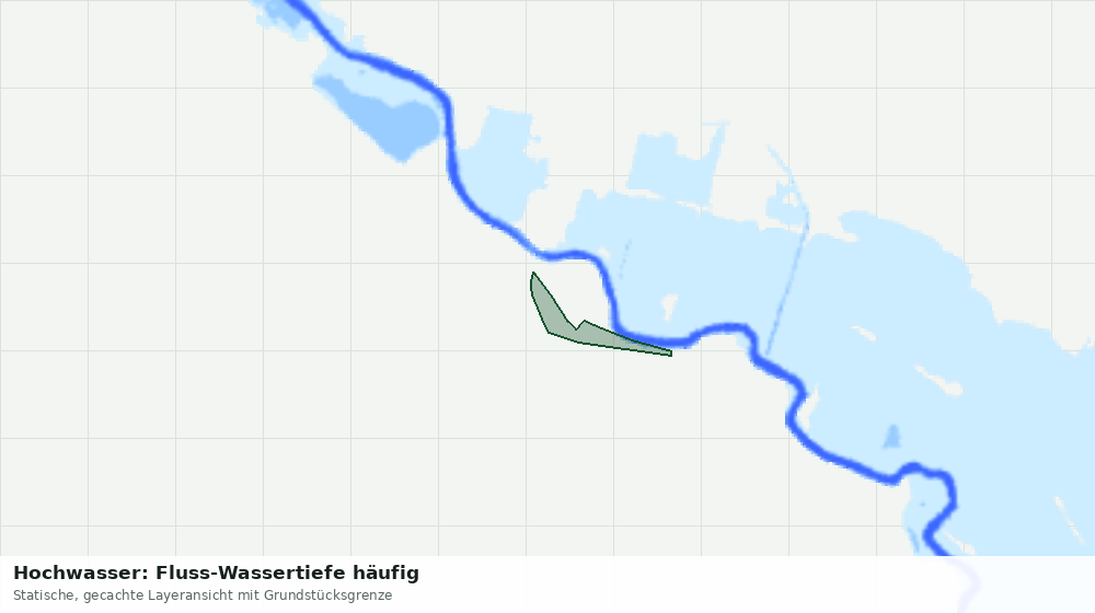 Statische Kartenansicht: Hochwasser: Fluss-Wassertiefe häufig
