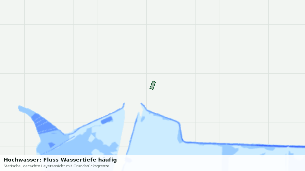Statische Kartenansicht: Hochwasser: Fluss-Wassertiefe häufig