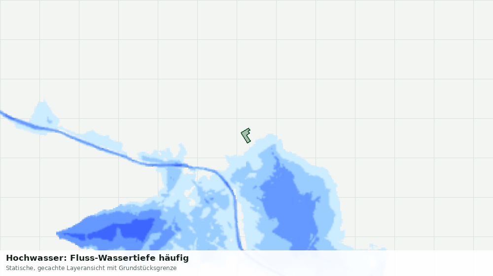 Statische Kartenansicht: Hochwasser: Fluss-Wassertiefe häufig
