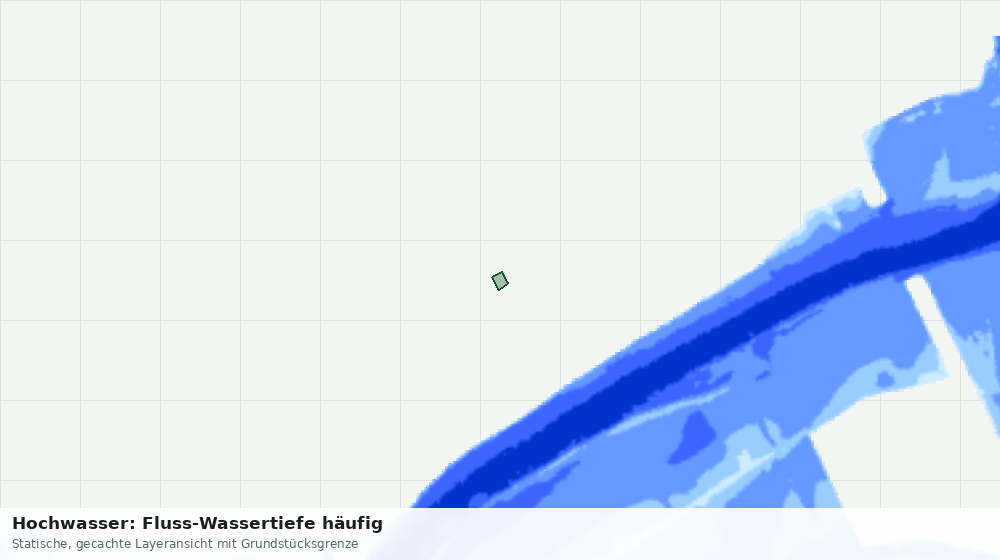 Statische Kartenansicht: Hochwasser: Fluss-Wassertiefe häufig