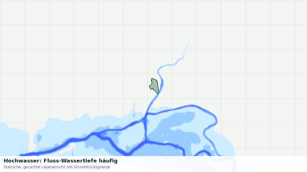 Statische Kartenansicht: Hochwasser: Fluss-Wassertiefe häufig