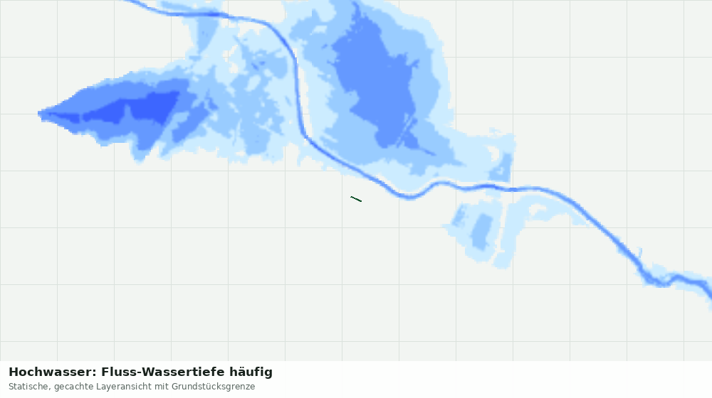 Statische Kartenansicht: Hochwasser: Fluss-Wassertiefe häufig