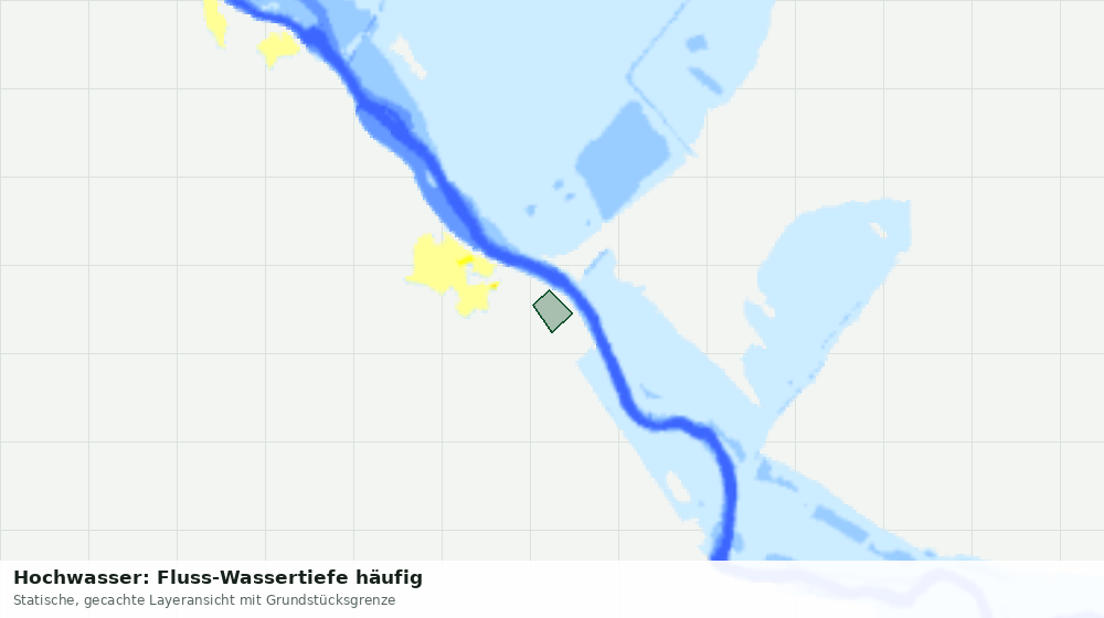 Statische Kartenansicht: Hochwasser: Fluss-Wassertiefe häufig
