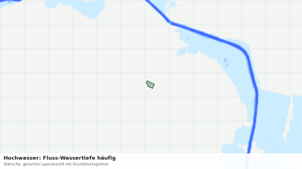 Statische Kartenansicht: Hochwasser: Fluss-Wassertiefe häufig