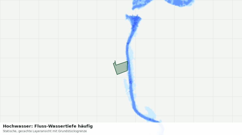 Statische Kartenansicht: Hochwasser: Fluss-Wassertiefe häufig