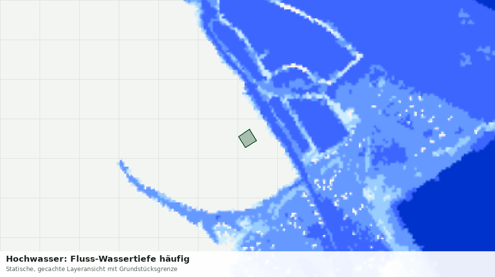 Statische Kartenansicht: Hochwasser: Fluss-Wassertiefe häufig