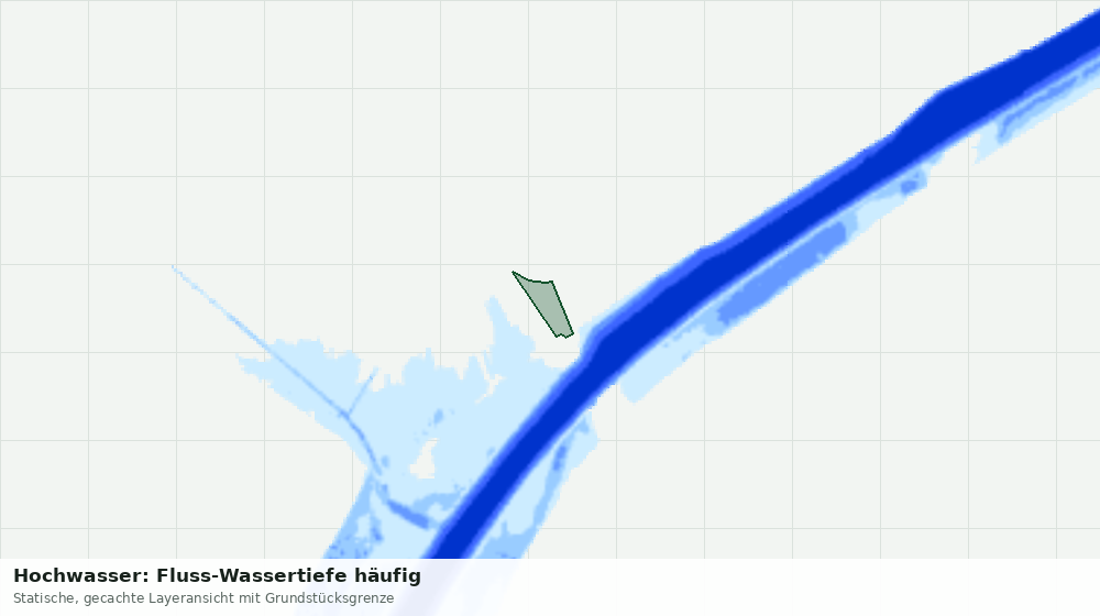 Statische Kartenansicht: Hochwasser: Fluss-Wassertiefe häufig