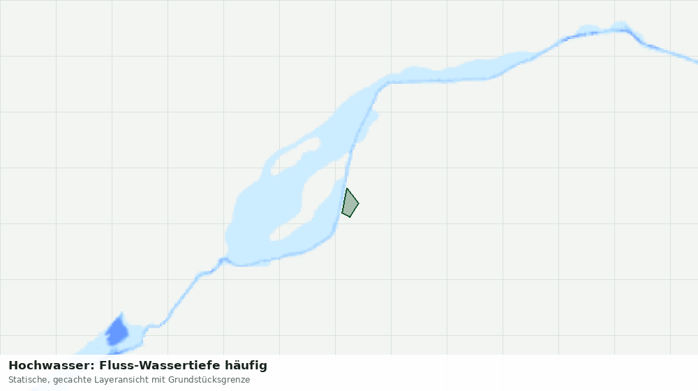 Statische Kartenansicht: Hochwasser: Fluss-Wassertiefe häufig