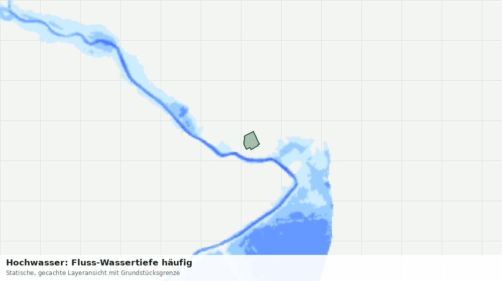 Statische Kartenansicht: Hochwasser: Fluss-Wassertiefe häufig