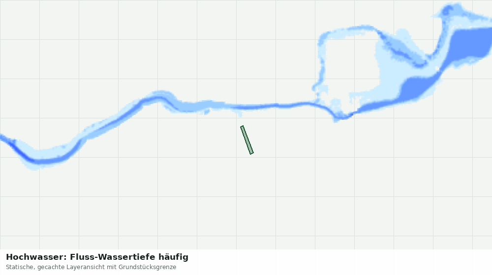 Statische Kartenansicht: Hochwasser: Fluss-Wassertiefe häufig