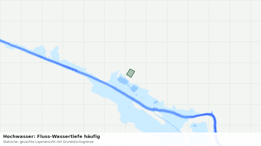 Statische Kartenansicht: Hochwasser: Fluss-Wassertiefe häufig