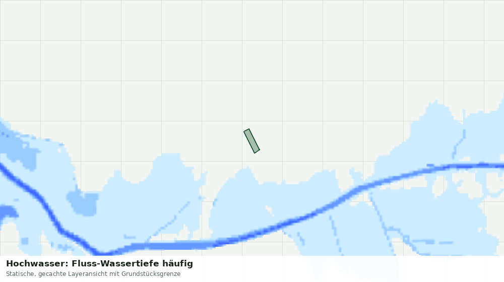 Statische Kartenansicht: Hochwasser: Fluss-Wassertiefe häufig