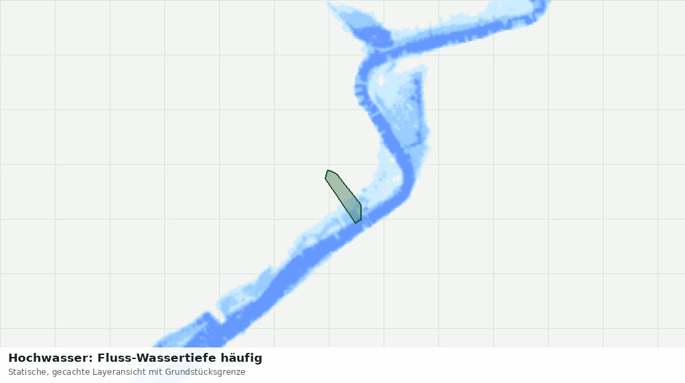 Statische Kartenansicht: Hochwasser: Fluss-Wassertiefe häufig
