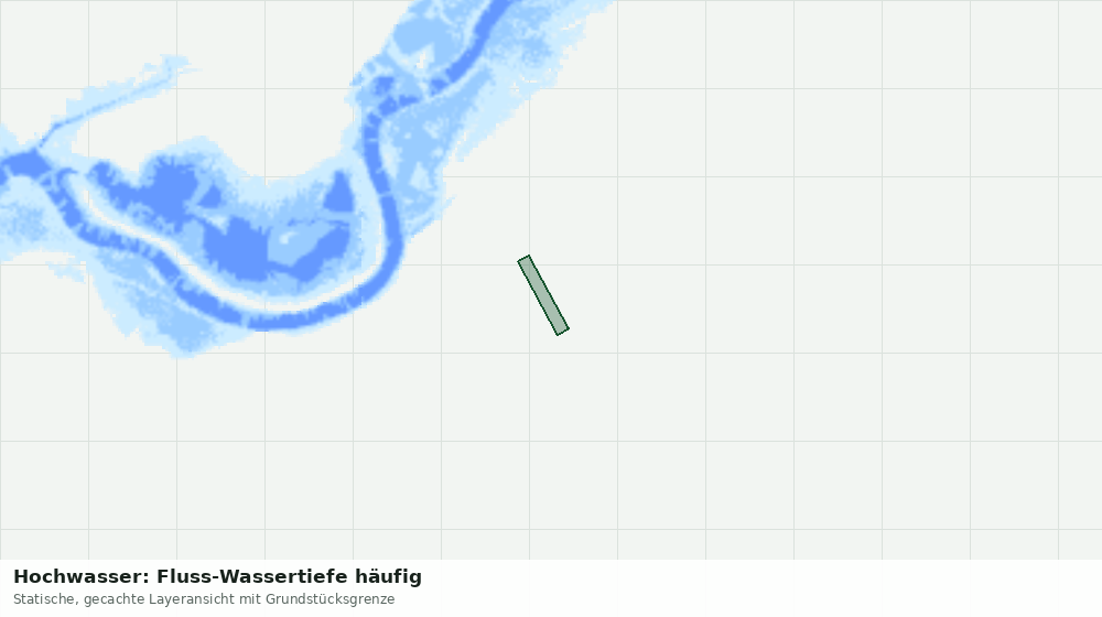 Statische Kartenansicht: Hochwasser: Fluss-Wassertiefe häufig