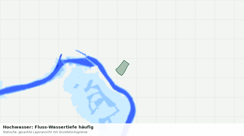 Statische Kartenansicht: Hochwasser: Fluss-Wassertiefe häufig