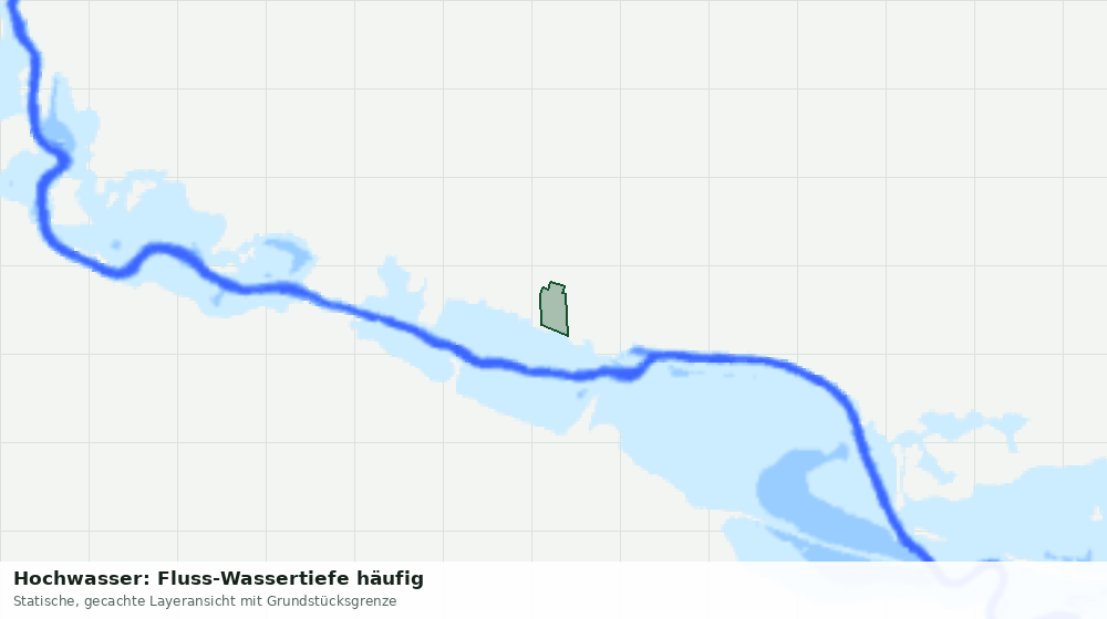 Statische Kartenansicht: Hochwasser: Fluss-Wassertiefe häufig