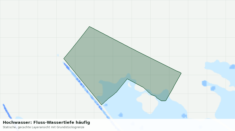 Statische Kartenansicht: Hochwasser: Fluss-Wassertiefe häufig