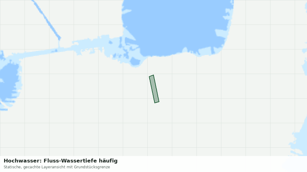 Statische Kartenansicht: Hochwasser: Fluss-Wassertiefe häufig