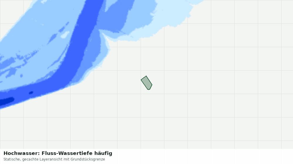 Statische Kartenansicht: Hochwasser: Fluss-Wassertiefe häufig