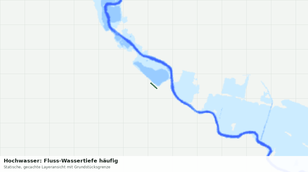 Statische Kartenansicht: Hochwasser: Fluss-Wassertiefe häufig